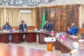 Un moment de la rencontre avec les responsables de Suez Gabon, le 6 octobre 2026. © Com. VPG