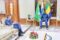 Le président Brice Clotaire Oligui Nguema et l’ambassadeur d’Italie au Gabon, Stefano Moscatelli, le 2 octobre 2026, à  Libreville. © Communication présidentielle