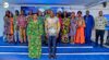Les ministres du Commerce, des PME-PMI, Zenaba Gninga Chaning, et de l’Économie numérique, Mark-Alexandre Doumba, posant avec les équipes de l’ANINF, le 2 octobre 2026, à Libreville. © D.R.