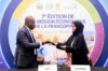 Ghislain Moandza Mboma et Amina Houssein Guirreh, lors de la 7ᵉ Mission économique de la Francophonie, à Djibouti. © D.R.