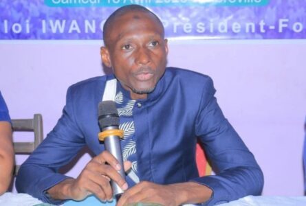 Le président du Parti républicain et démocratique (PRD), Ariel Éloi Iwangou-Iwangou. © D.R.