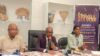 Les organisateurs du concours face à la presse, le 13 octobre 2026.  © GabonReview