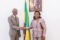 ‎Le maire de Libreville, Eugène M’ba, et la présidente du Sénat, Huguette Nyana Ekoume épouse Awori Onanga, lors de la rencontre. © D.R.