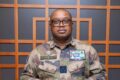 ‎‎Le chef d'Etat Major de la marine nationale, vice-amiral Charles Hubert Bekale-Meyong, donnant la nouvelle. © Gabon24
