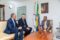 Le président du CESEC et les responsables d'Ambio Life Science, le 27 octobre 2026, à Libreville. © Com. CESEC