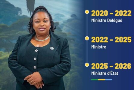 Camélia Ntoutoume-Leclercq a rendu public le bilan de son passage au ministère, de juillet 2020, comme ministre déléguée, à mars 2022 en tant que cheffe de département. © D.R.