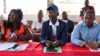 Les organisateurs de la caravane, lors de son lancement. © GabonReview