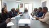 ‎‎Paul Ulrich Kessany Zategwa lors des échanges avec les représentants du PNUD, d’Eramet-Comilog et du cabinet SDI. © Capture d'écran / Gabon 1ère