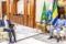 Miguel Griesbach de Pereira Franco, l'ambassadeur du Brésil au Gabon, et le président Oligui-Nguema, en octobre 2025, à Libreville (photo d'archives). © Communication présidentielle