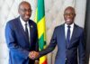 Le ministre gabonais de la Justice et son homologue sénégalais, Me Moussa Saar. © Com. Ministère justice/Sénégal