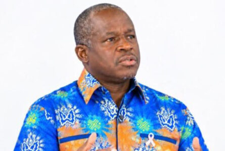 Le vice-président du gouvernement Hermann Immongault. © Capture d’écran Gabon 24