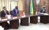 Un moment de la rencontre avec le VPG. © Capture d’écran/Gabon 1ère