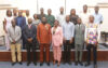 Photo de famille à l'issue de la présentation, le 10 octobre 2026 à Libreville. © GabonReview
