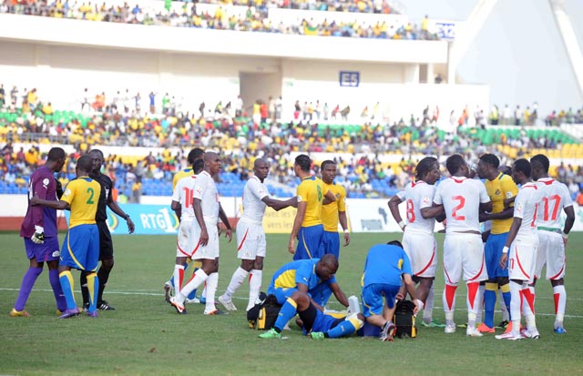 Arrêts de jeu Gabon_Burkina juin 2012