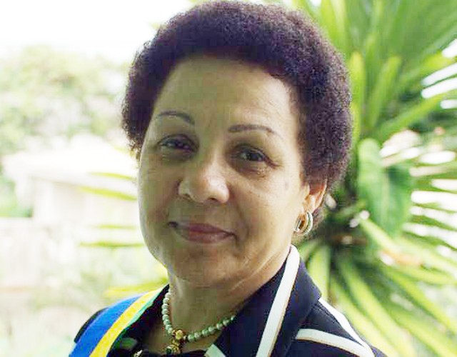 Lucie Mboussou, la toute nouvelle présidente du Sénat. © D.R. 
