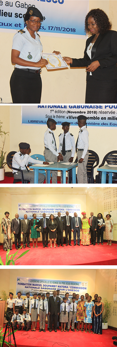 Culture de la paix : Deux établissements secondaires de Libreville primés